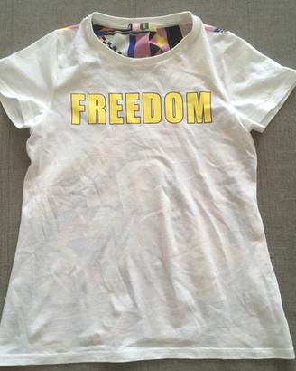 T-shirt MSGM originale in cotone e seta tg 10 anni