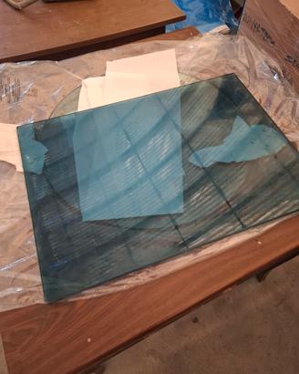 piano in vetro blu 50x70