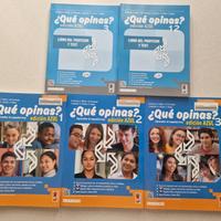 Lote Método d español "¿Qué opinas? 1,2,3"