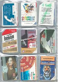 9 pz. schede telefoniche italiane rare