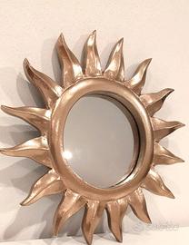 Specchio Sole Oro/Bronzo – Specchio Decorativo da