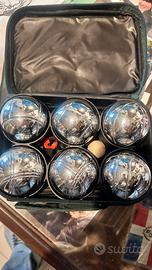 6 bocce d'acciaio da 700gm