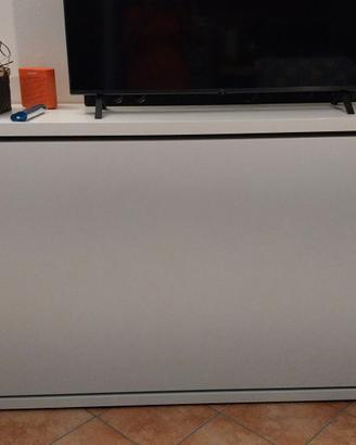Letto singolo a scomparsa totale Marca Clei Bianco