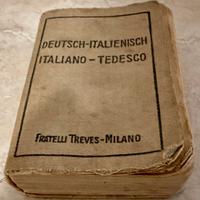 Dizionario italiano tedesco f.lli Treves milano 19