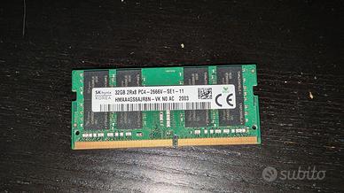 RAM Hynix 32gb DDR4 2666