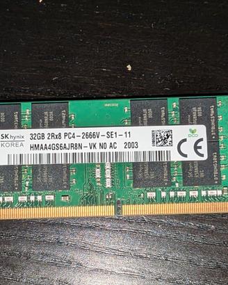 RAM Hynix 32gb DDR4 2666