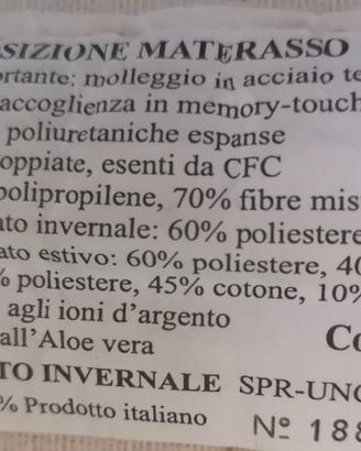 Materasso singolo