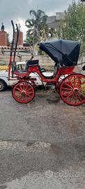 Carrozza rossa e nera