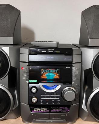 Sony MHC-BX7 Hi-Fi 3 CD, Doppia Cassetta
