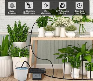 Sistema irrigazione solare casa e giardino Wifi.