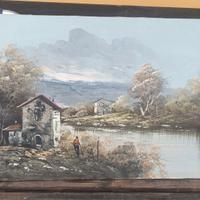 Dipinto: Case sul Lago