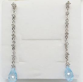 COD.145B.25 ORECCHINI ORO BIANCO 18K 750