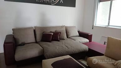 Divano + tavolino e cuscini