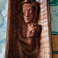 Scultura in legno Madonna