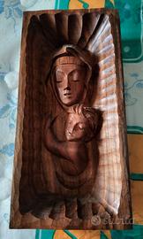 Scultura in legno Madonna