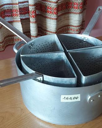 Cuocipasta alluminio 4 spicchi