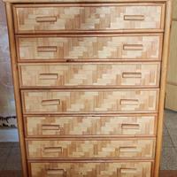 Settimino in vimini/bambu/midollino