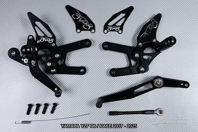 Pedane arretrate YAMAHA YZF R6 / RACE 2017 - 2025