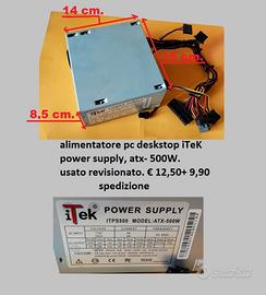 ALIMENTATORE COMPUTER FISSO- iTEK ATX 500W