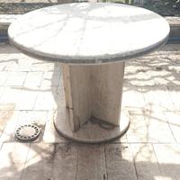 Tavolo Travertino Rotondo