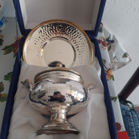 Zuccheriera in silver plaid