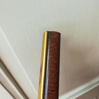 Cornicette angolari MARRONE (RADICA) con bordo ORO