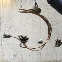 Lampadario arrigianale in ottone