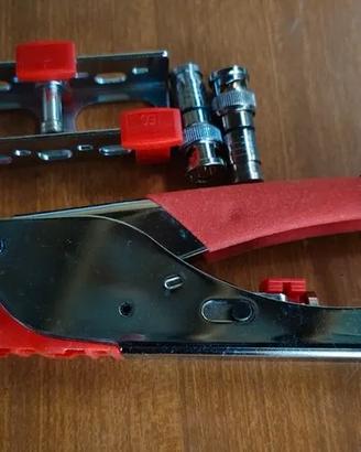 Pinza a compressione MicroTek + connettori bnc