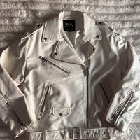 Giacca Zara ecopelle bianca