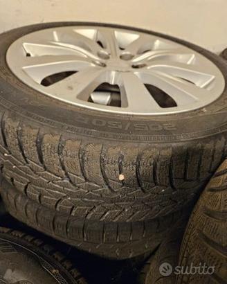 Cerchi lega Subaru 5x100 Gomme invernali Nokian 20