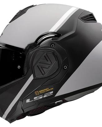 CASCO MOTO MODULARE LS2 ADVANT SWIPE MATT GREY BLA