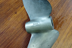 Elica per barca vela in bronzo