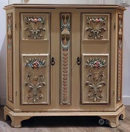 comò mobiletto stile barocco veneziano craquelè