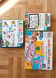 giochi in scatola leggere e scrivere e disegnare