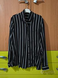 camicia nera maniche lunghe tg. M Terranova 