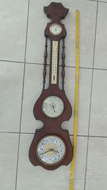 Orologio da parete con stazione meteo barometrica