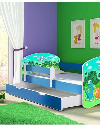 Letto bambino ACMA 140x70 grafica dinosauri