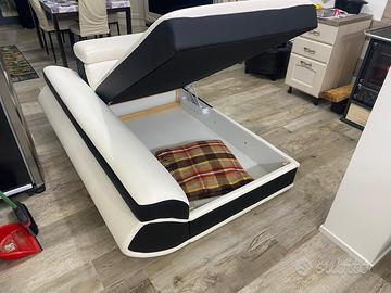 Divano letto con vano contenitore