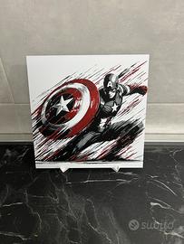 Quadro decorativo Captain America Stampa 3D