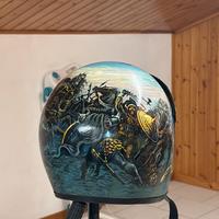 Casco da motociclista. SOLO ESPOSIZIONE