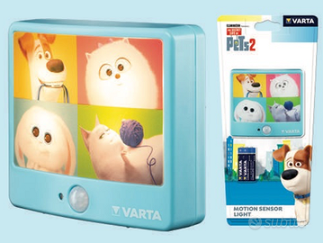 LUCE NOTTURNA A MURO BAMBINI TORCIA VARTA SENSORE