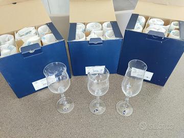 Set bicchieri Cristallo di Bohemia