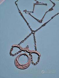 UNOAERRE 1AR collana argento 800 vintage anni 70