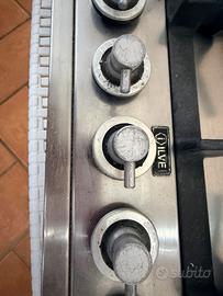 Piano cottura a gas 5 fuochi