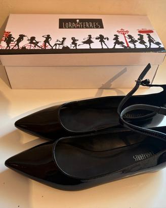 Ballerine slingback nere Lora Ferres