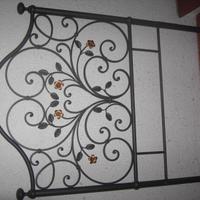 Letto singolo in ferro battuto