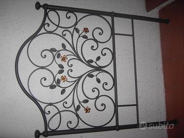 Letto singolo in ferro battuto