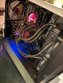 PC GAMING CON MONITOR, CUFFIE, TASTIERA E MOUSE