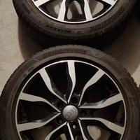  4 gomme invernale 225/50/17 con cerchi MAK