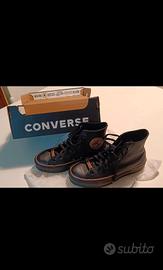 Converse Chuck Taylor All Star Lift Hi Nere e oro
